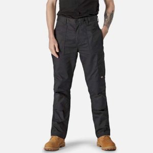Black Action Flex Work Trousers