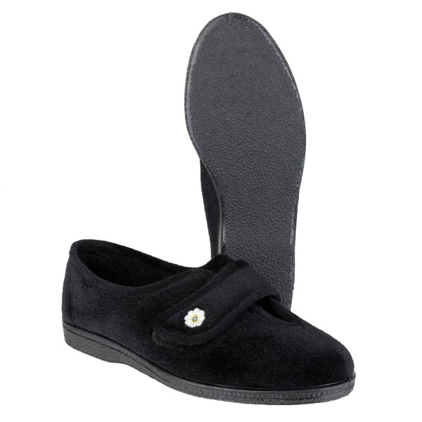 Andrea SoftStep Touch Fastening Slipper