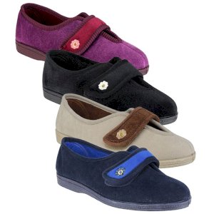 Andrea SoftStep Touch Fastening Slipper