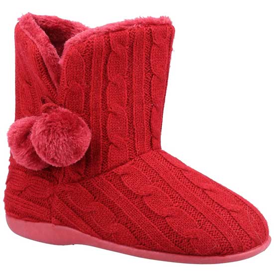 Apple Pull-On Bootie Slipper