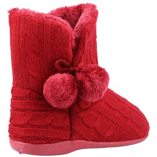 Apple Pull-On Bootie Slipper
