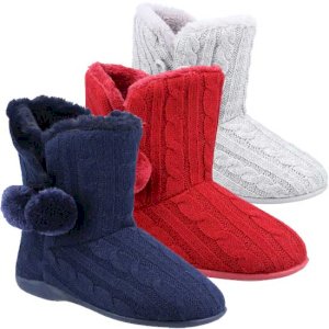 Apple Pull-On Bootie Slipper