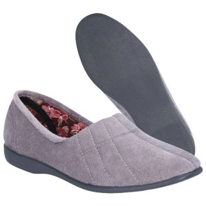 Audrey Floral Cotton Lined Slippers