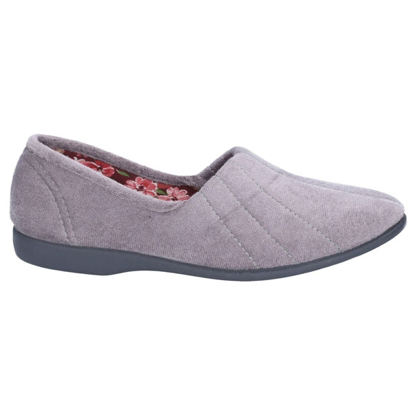 Audrey Floral Cotton Lined Slippers