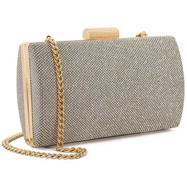 Belleview Clutch Elegant Gold Chain Evening Bag
