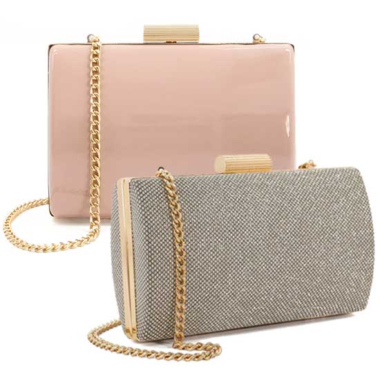 Belleview Clutch Elegant Gold Chain Evening Bag