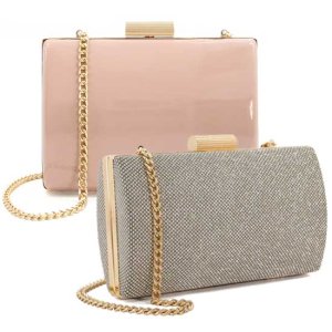 Belleview Clutch Elegant Gold Chain Evening Bag