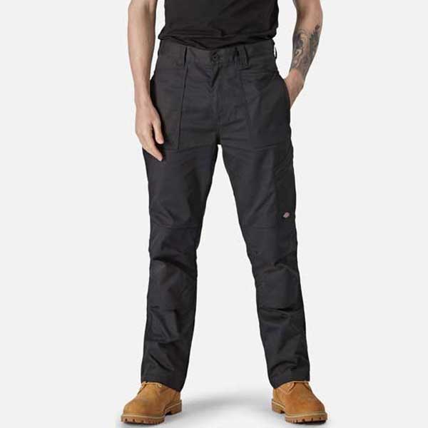 Black Action Flex Work Trousers