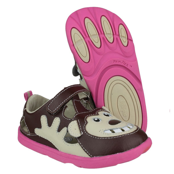 Bobo the Monkey Touch Fastening Girls Shoes 