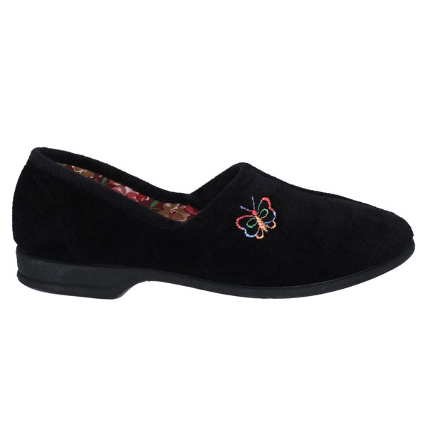 Bouquet Velour Upper Slippers for Women
