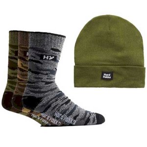 Camo Style Sock and Beanie Set