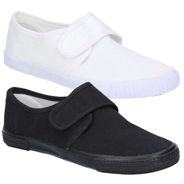Canvas Plimsolls with Touch Fastening