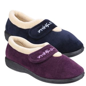 Capa Memory Foam Touch-Fastening Slipper