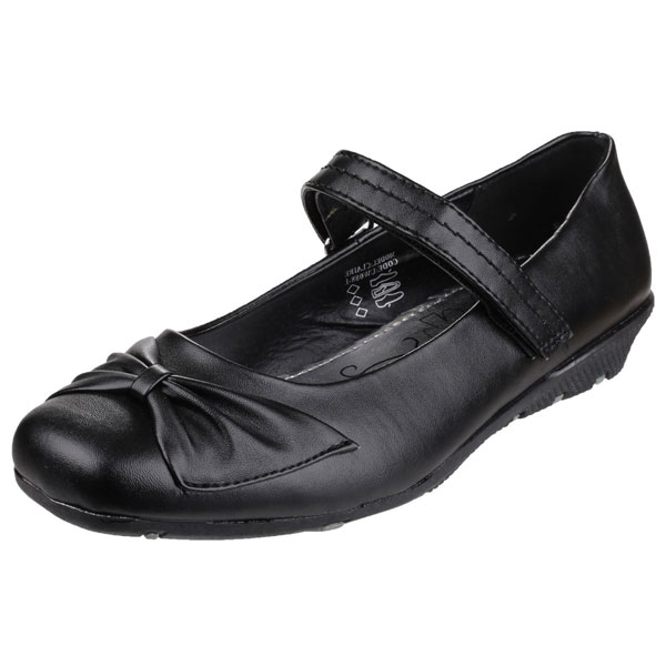 Claire Touch Strap Classic Bar Shoe For Girls