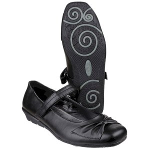 Claire Touch Strap Classic Bar Shoe For Girls