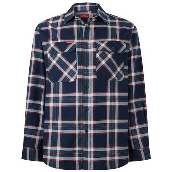 Core Check Flannel Shirt with Chest Flap Pockets