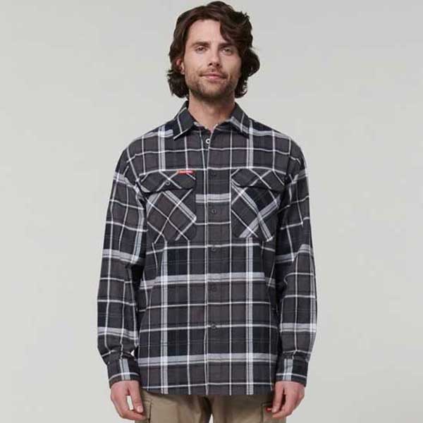 Core Check Flannel Shirt with Chest Flap Pockets