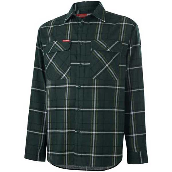 Core Check Flannel Shirt with Chest Flap Pockets