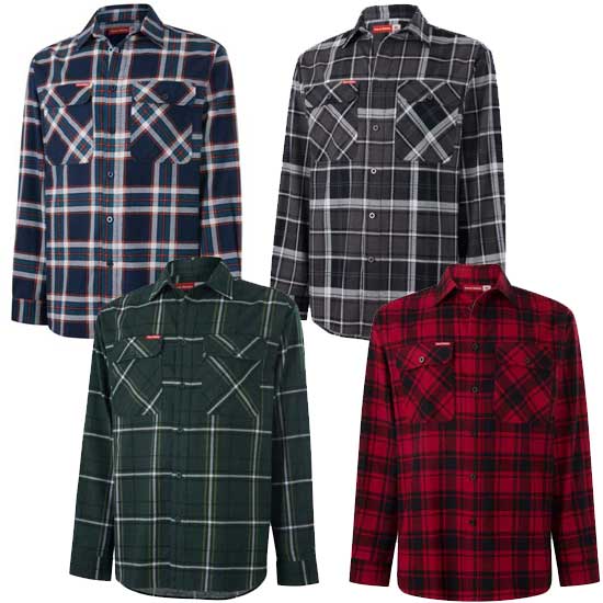 Core Check Flannel Shirt with Chest Flap Pockets