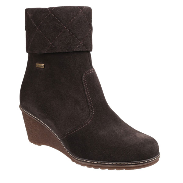 Cornwell Zip-Up Boot With Flattering Wedge Heel