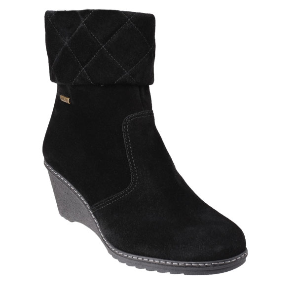 Cornwell Zip-Up Boot With Flattering Wedge Heel