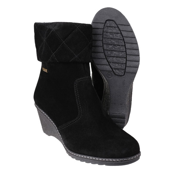 Cornwell Zip-Up Boot With Flattering Wedge Heel