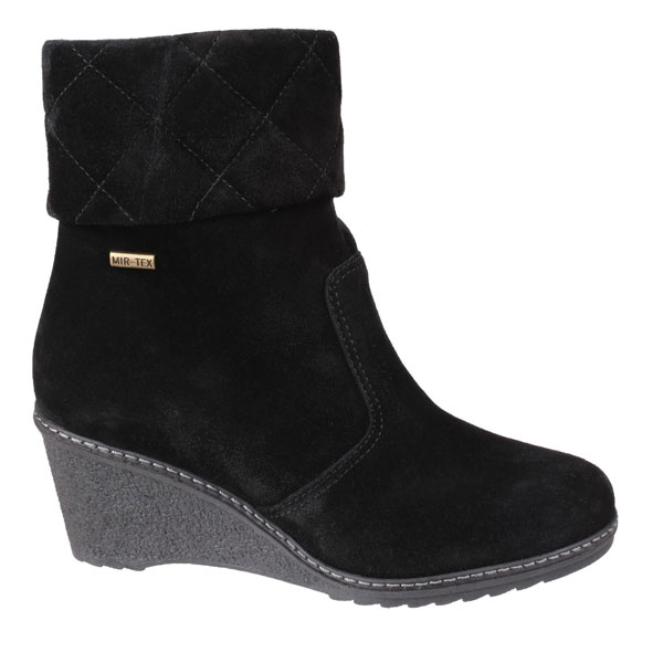 Cornwell Zip-Up Boot With Flattering Wedge Heel