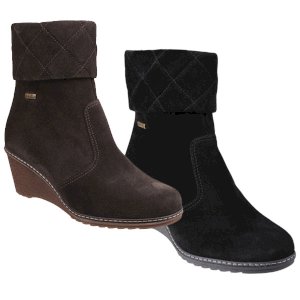 Cornwell Zip-Up Boot With Flattering Wedge Heel