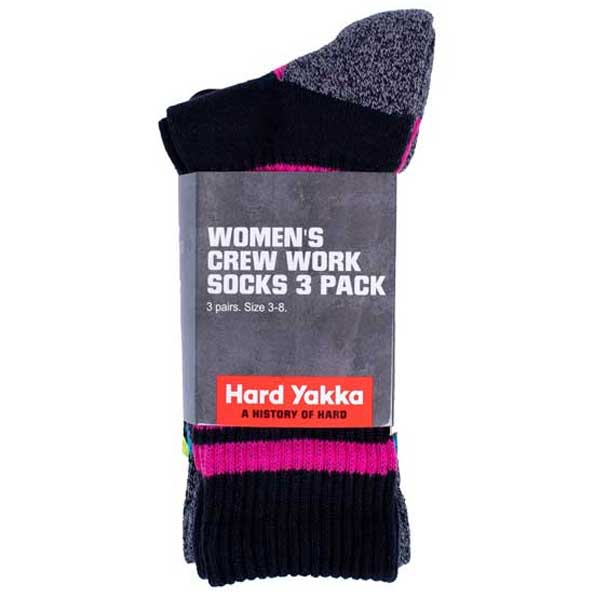 Crew Fit Boot Socks Soft and Durable Pack of 3
