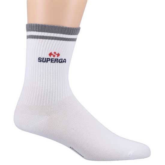 Crew Socks White Casual Cotton Blend