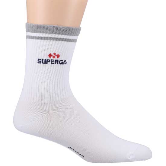 Crew Socks White Casual Cotton Blend