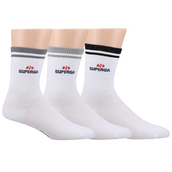 Crew Socks White Casual Cotton Blend