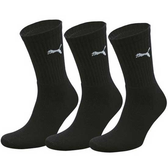 Crew Athletic Socks Puma Ribbed Style 3 Pack Set