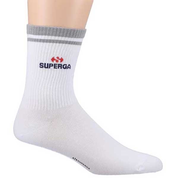 Crew Socks White Casual Cotton Blend