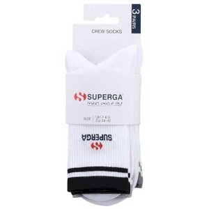 Crew Socks White Casual Cotton Blend