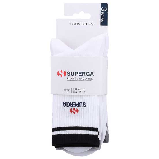Crew Socks White Casual Cotton Blend