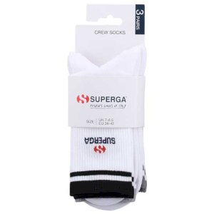 Crew Socks White Casual Cotton Blend