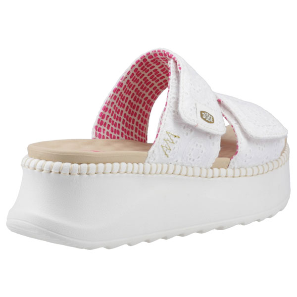 Delray Open Toe Slide – Eyelet Trim Design