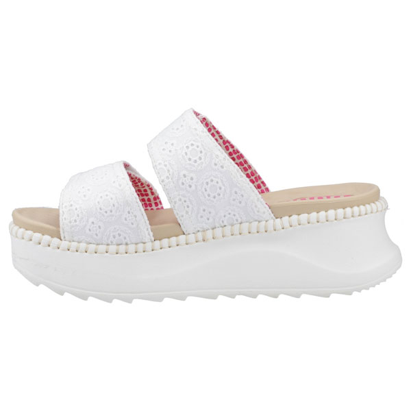 Delray Open Toe Slide – Eyelet Trim Design