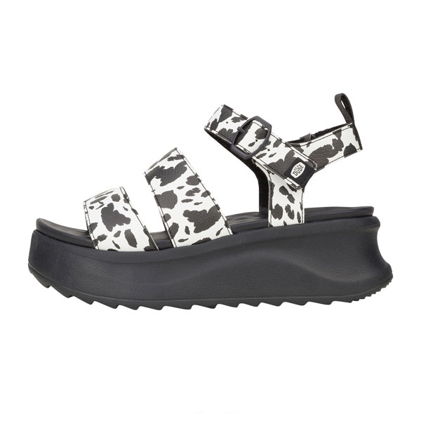Delray Stylish Sandal – Buckle Strap & Animal Accent