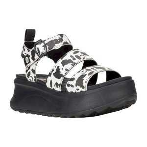 Delray Stylish Sandal – Buckle Strap & Animal Accent