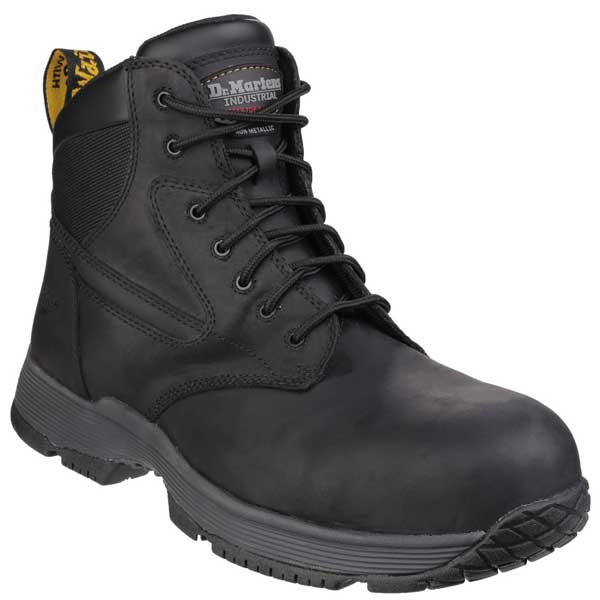 Dr Marten Metal Free Safety Footwear Full Grain Leather Upper Safety Boots (Black)