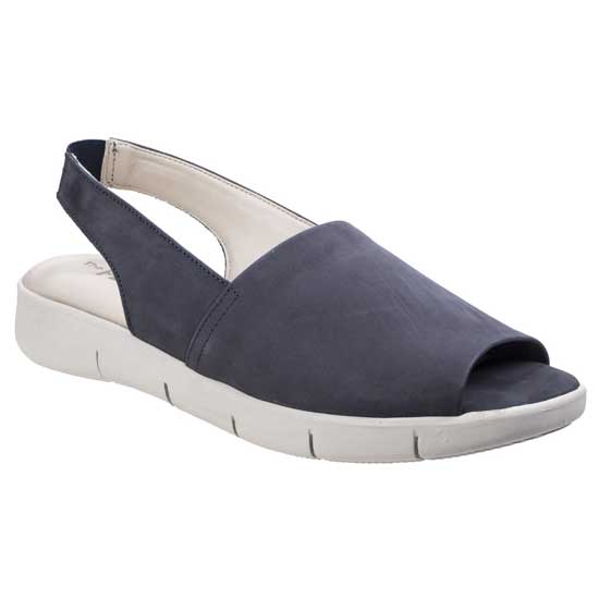 Easy Row Sandal in Soft Nubuck – Open Toe Design