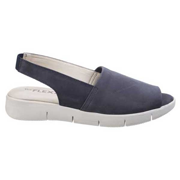 Easy Row Sandal in Soft Nubuck – Open Toe Design