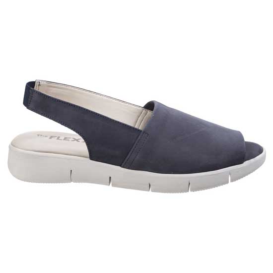 Easy Row Sandal in Soft Nubuck – Open Toe Design