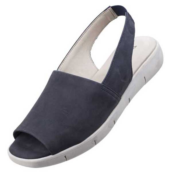 Easy Row Sandal in Soft Nubuck – Open Toe Design