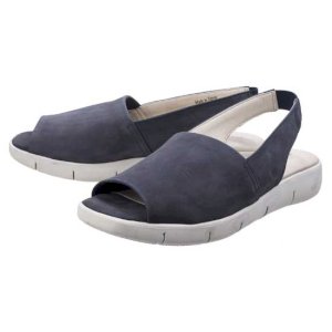Easy Row Sandal in Soft Nubuck – Open Toe Design