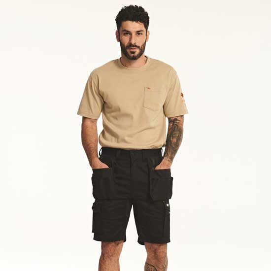 Essential Stretch Pocket Shorts Workday Comfort for Mens