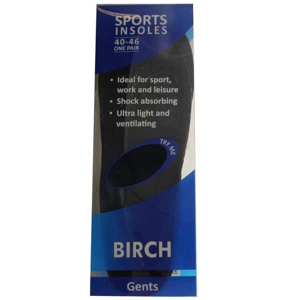 Black EVA Shock Absorbing Insoles