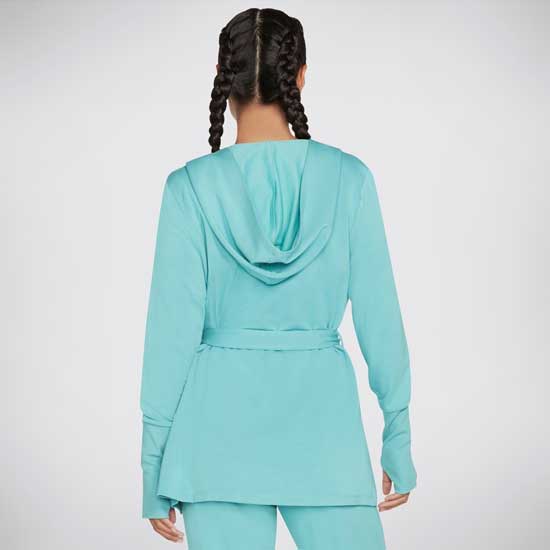 Ladies Everyday Belted Hoodigan with Silky Touch Fabric